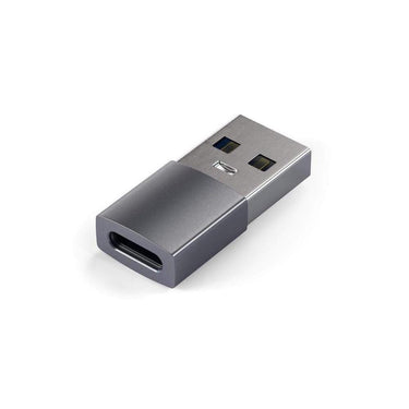 satechi aluminium usb-a to usb-c adapter - silver